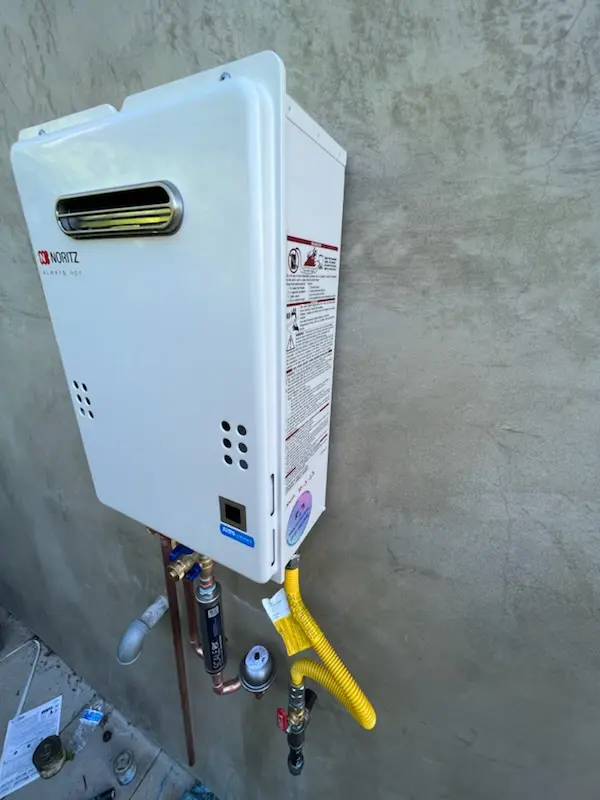 Tankless water heater installation for Glade Manor homes